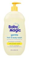 🍼 baby magic 2-in-1 baby wash & shampoo, calendula & coconut - nourishing calendula and coconut oil formula, 30 fl oz logo