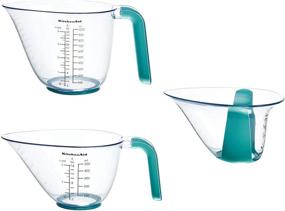 img 4 attached to 🎪 KitchenAid Aqua Sky Gourmet Measuring Jugs Set of 3: KO298OSAQA