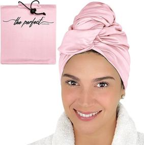 img 4 attached to Fast-Drying Microfiber Hair Towel for Curly Hair - Smooth, Ultra-Fine and Untextured - Undamaged, Tangle-Free Hair - (40 in. x 27.5 in.) - Pink - The Perfect Haircare