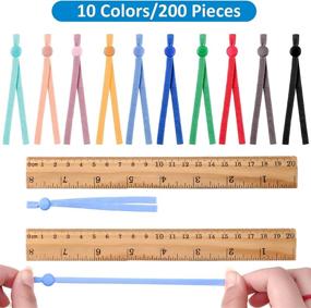 img 3 attached to 200 Adjustable Anti-Slip Earloop Buckle Straps - Vibrant Colors for DIY Crafts & Face Cover Sewing