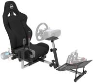 🕹️ top-performing openwheeler gen3 racing wheel stand cockpit in sleek black finish, perfect for logitech g923, g29, g920, thrustmaster, fanatec wheels - compatible with xbox one, ps4, pc platforms logo