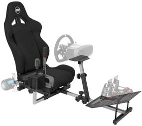 img 4 attached to 🕹️ Top-Performing OpenWheeler GEN3 Racing Wheel Stand Cockpit in Sleek Black Finish, Perfect for Logitech G923, G29, G920, Thrustmaster, Fanatec Wheels - Compatible with Xbox One, PS4, PC Platforms