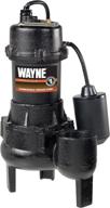 🚽 highly efficient wayne rpp50 cast iron sewage pump for reliable wastewater disposal with piggy back tether float switch, black логотип
