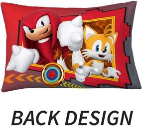 img 3 attached to 🦔 Sonic The Hedgehog Reversible Pillowcase - Franco Kids Bedding, Super Soft Microfiber, 20 in x 30 in