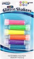 🎨 vibrant neon glitter shaker set by artskills - ultra-fine assorted colors for arts and crafts - 0.19oz each (6 count) logo