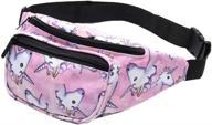 🦄 giddah unicorn designer fanny pack for girls boys - hiking waist bag, money belt, mobile phone holder - perfect for traveling logo