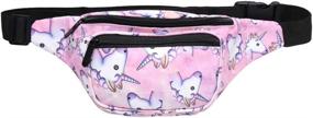 img 3 attached to 🦄 Giddah Unicorn Designer Fanny Pack for Girls Boys - Hiking Waist Bag, Money Belt, Mobile Phone Holder - Perfect for Traveling