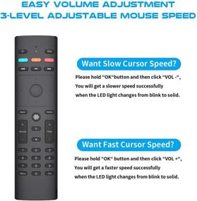 img 1 attached to 📺 Enhance Your TV Experience with the Strqua G40S Air Fly Mouse: 6 Axis Gyroscope, IR Learning, and Android TV Box Compatibility