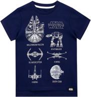 star wars boys t shirt blue logo