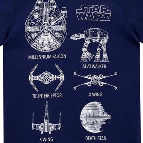 img 1 attached to Star Wars Boys T Shirt Blue