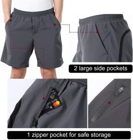 img 3 attached to BERGRISAR Inches Active Running Shorts Men's Clothing and Active