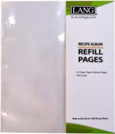 convenient lang refill pages with open sleeve for recipe card album logo