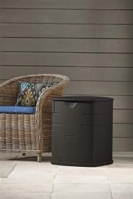 img 2 attached to Rubbermaid Roughneck Mini Resin: Ultimate Weather-Resistant Deck Box for Outdoor Garden Storage