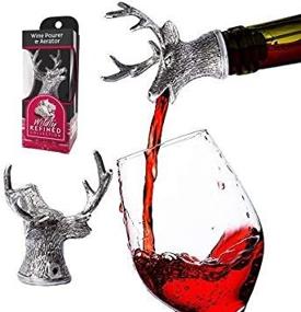 img 1 attached to 🦛 Stainless Steel Animal Liquor Pourer with Aeration