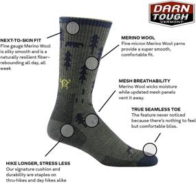 img 2 attached to 🧦 Durable Cushioned Boot Sock by Darn Tough