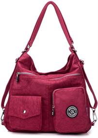 img 4 attached to KARRESLY Handbags Вместительный рюкзак на плечо