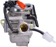 🛵 upgraded pd24j carburetor with 24mm manifold intake for 4-stroke gy6 125cc 150cc atv go karts scooter mopeds qmj/qmi157 qmj/qmi152 logo