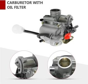 img 1 attached to 🛵 Upgraded PD24J Carburetor with 24mm Manifold Intake for 4-Stroke GY6 125cc 150cc ATV Go Karts Scooter Mopeds QMJ/QMI157 QMJ/QMI152