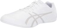 👟 asics ultralyte cheer cheerleading silver women's shoes: lightweight & stylish footwear for cheerleaders logo