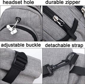 img 2 attached to Crossbody Shoulder Multipurpose Daypacks Earphone