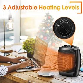 img 2 attached to 🔥 Efficient 1500W Electric Room Heater: Fast-Heating Indoor Solution with Adjustable Thermostat & Safety Features - Perfect for Office, Home & Bedroom