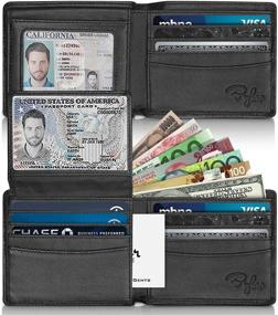 img 3 attached to 👜 Premium Window Wallet: Stylish Bifold with High Capacity for Travel - Men's Accessories in Wallets, Card Cases & Money Organizers