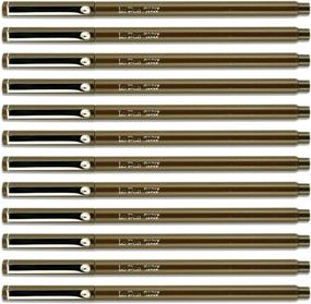 img 1 attached to Marvy Uchida Le Pen .03mm Point Brown Open Stock - Bulk Pack of 12