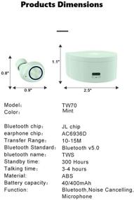 img 4 attached to Bluetooth Waterproof Earphones Hands Free Microphone Headphones