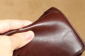 img 2 attached to 👜 Authentic Cowhide Leather Capacity Bifold Wallet: Stylish and Spacious