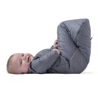 👶 baby deedee sleep nest travel quilted baby sleeping bag sack: cozy sleeved gray skies for infants (0-6 months) logo