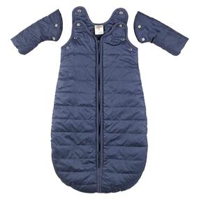 img 1 attached to 👶 baby deedee Sleep Nest Travel Quilted Baby Sleeping Bag Sack: Cozy Sleeved Gray Skies for Infants (0-6 Months)