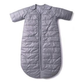 img 2 attached to 👶 baby deedee Sleep Nest Travel Quilted Baby Sleeping Bag Sack: Cozy Sleeved Gray Skies for Infants (0-6 Months)