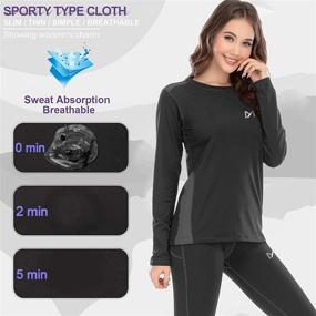 img 2 attached to 🔥 Stay Warm and Cozy with MEETYOO Women's Thermal Underwear Set
