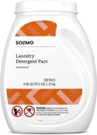🧺 conveniently packed solimo laundry detergent pacs - 120 count, fresh scent logo