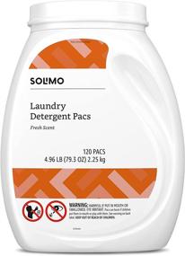 img 4 attached to 🧺 Conveniently Packed Solimo Laundry Detergent Pacs - 120 Count, Fresh Scent