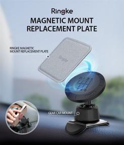 img 3 attached to Набор металлических пластинок Ringke Magnetic Mount Replacement Metal Plate Kit (6 штук, разных цветов) - 3 пластины квадратной формы и 3 пластины круглой формы с клеевыми подушками и матами 3M для магнитного автомобильного держателя для телефона (вентиляционное отверстие, CD-проигрыватель, лобовое стекло, приборная панель)