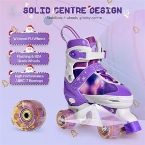 img 2 attached to 🛼 Adjustable Outdoor Roller Skates by Gonex: Tricycles, Scooters & Wagons Option