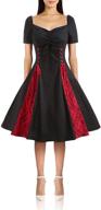 👗 gorgeous wellwits sweetheart gothic party dress with lace-up lace insert: vintage elegance for women logo