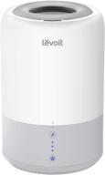 🌬️ levoit humidifiers: cool mist air vaporizer for bedroom, babies - ultrasonic top fill diffuser, smart sleep mode, auto shut off - quiet, 1.8l gray logo