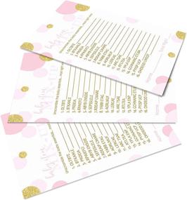img 3 attached to 👶 Pink and Gold Word Scramble Game Pack - Baby Shower Games for Girls (25 Players) - Unscramble Guessing Activity Cards for Princess and Twinkle Little Star Event Themes - Supplies for Princess and Twinkle Little Star Baby Shower - Size: 4 x 6 Inches