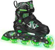 👟 enhanced visibility: youth inline skates with adjustable fit and light-up wheels by stryde logo