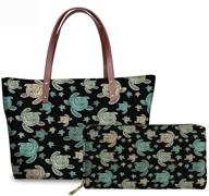 🌻 coloranimal sunflower shoulder american crossbody handbag & wallet set: stylish top-handle bags for women logo