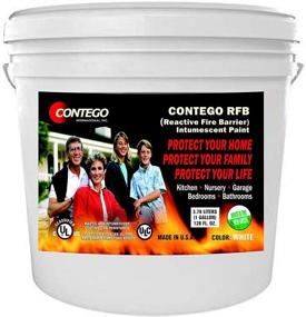 img 2 attached to 🔥 Contego Intumescent Paint: Fire Barrier Solution for Home Garages, Nurseries, Bedrooms & Kitchens, VOC-Free. Restricts Fire Movement, Reduces Smoke!