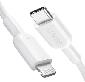 img 4 attached to Anker 3ft Powerline II USB C to Lightning Cable - MFi Certified for iPhone 13 Pro Max, 12 Pro, 11 X XS XR 8 Plus, AirPods Pro - Supports Power Delivery (Charger Not Included) - White