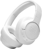 jbl tune 760nc white - lightweight over-ear wireless headphones with active noise cancellation - foldable design logo