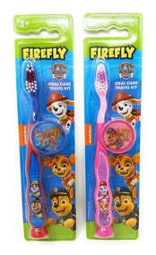 img 4 attached to 🐾 Kid-friendly PAW Patrol Toothbrush Set: Soft Suction Cup Brushes, 2-Pack, for Children 3+ Years