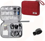 🔌 1-pack electronic organizer travel: universal cable organizer for electronics accessories, cases for cables, chargers, phones, usbs, sd cards logo