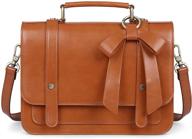 👜 ecosusi vintage leather crossbody women's handbags & wallets with detachable features logo