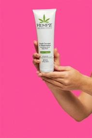 img 2 attached to 🥥 Гель для душа Hempz Fresh Coconut and Watermelon - Нежный ароматный гель, 8,5 унций - Купить мыло с антивозрастными свойствами для молодой кожи - Ароматный душевой крем с ромашкой - Веганский