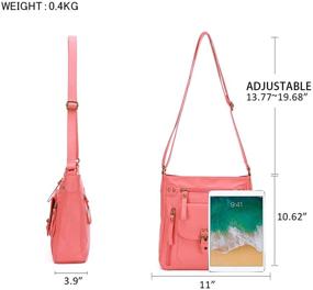 img 3 attached to 👜 Stylish KL928 Crossbody Bags: Trendy Shoulder Purses and Handbags in Washed PU Leather